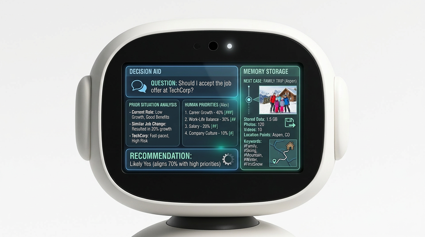 IntelliMe decision support interface